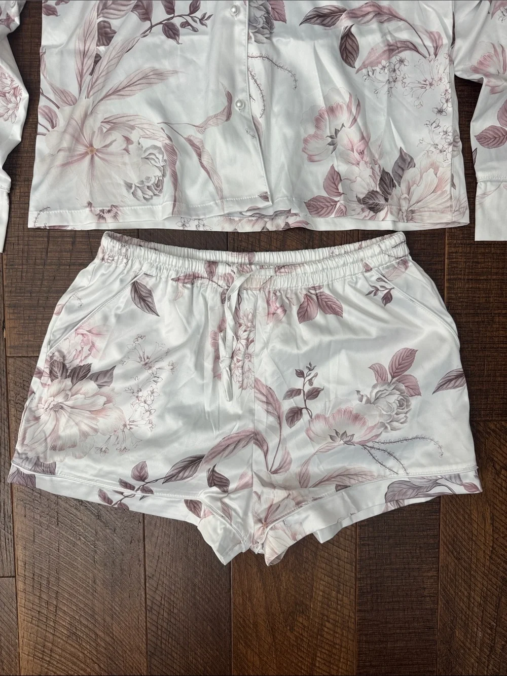MJ x Le Rose Stories Bridal Pajama Set Floral